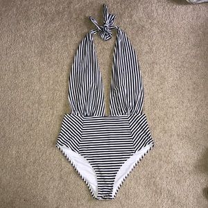 Cupshe striped monokini